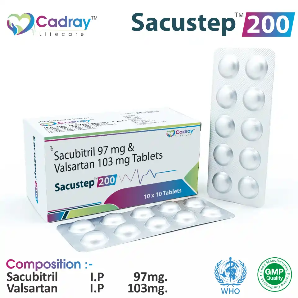 Sacubitril 97 mg + Valsartan 103 mg Tablet in PCD Pharma Franchise
